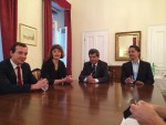 Plamen Dejanoff. Foundation Requirement, press conference at the Austrian Embassy, with the Ambassador Roland Hauser, Plamen Dejanoff